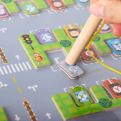 Magnetic Car Maze-WEIQUEEN