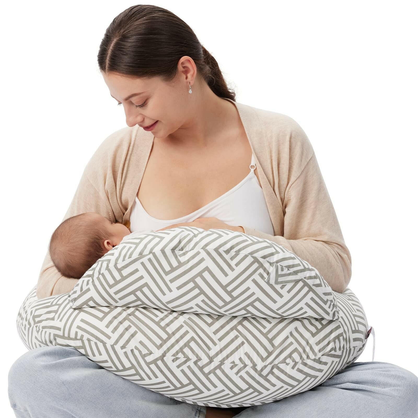 Ergonomic Breastfeeding Pillow with Machine-Washable Cover