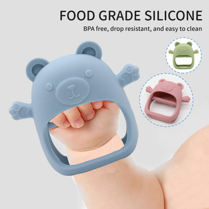 Food Grade Silicone Teething Mitten-2 Packs