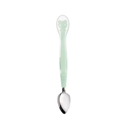 Food Scraper Silicone Feeding Double Head Fruit Puree Spoon