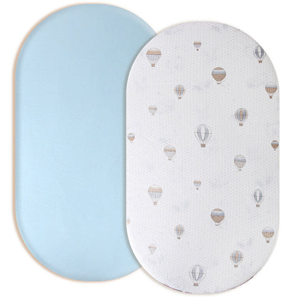 Baby Knitted Cotton Fitted Bed Sheet-2Pack