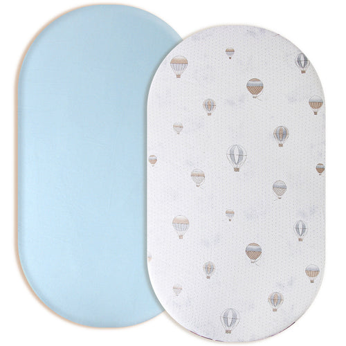 Baby Knitted Cotton Fitted Bed Sheet-2Pack