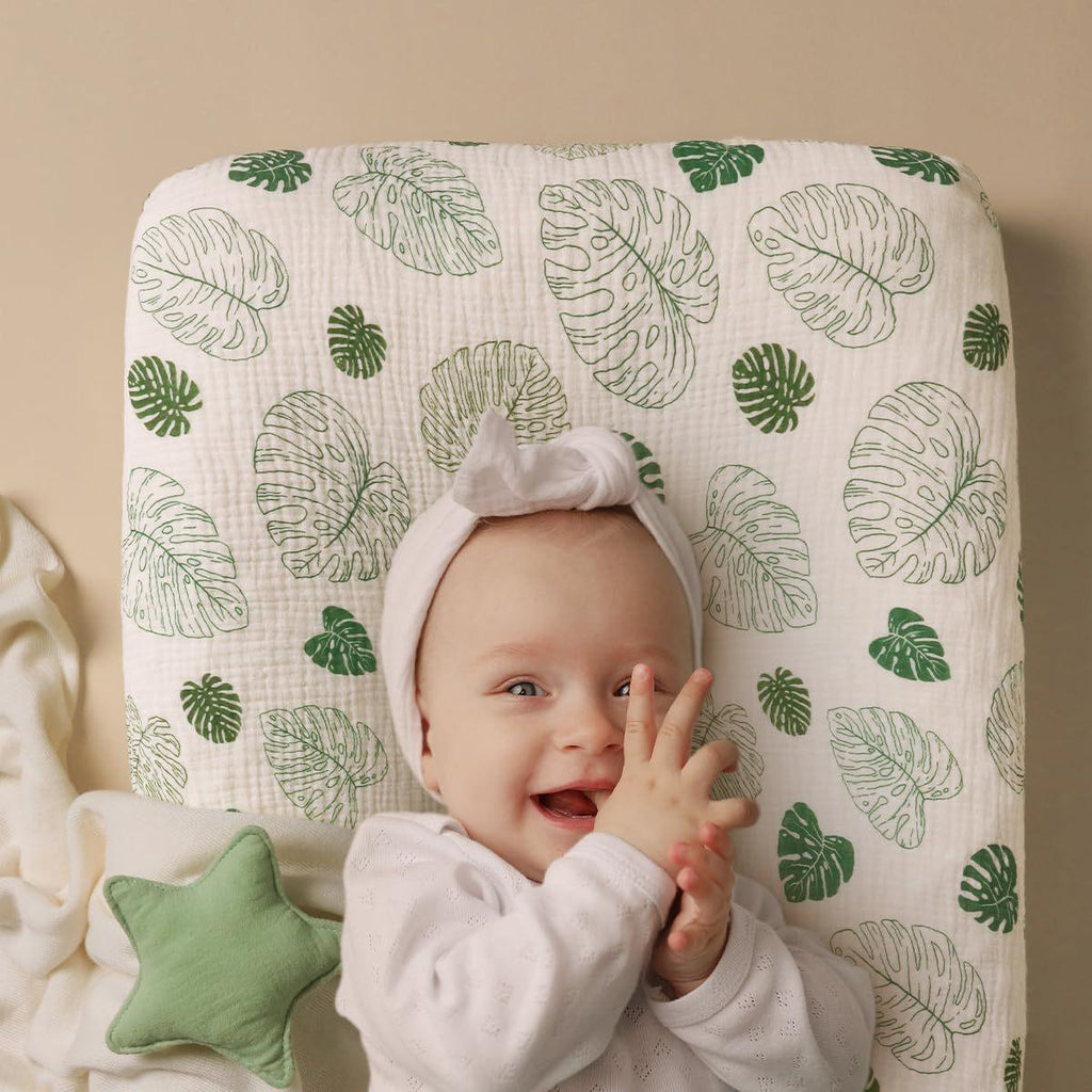 Muslin Bassinet Sheet for Baby-2 Pack