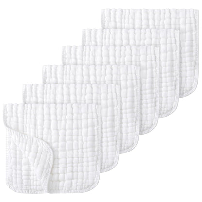 100% Cotton Baby Burping Cloth-6 Pack
