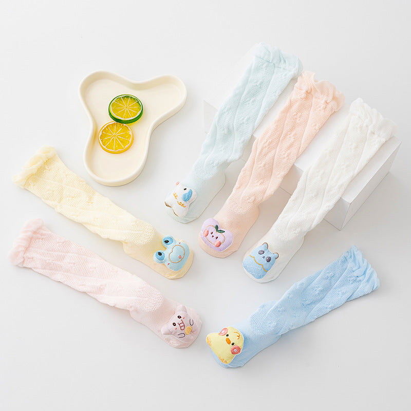 Newborn baby pure cotton summer socks