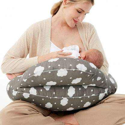 Ergonomic Breastfeeding Pillow with Machine-Washable Cover