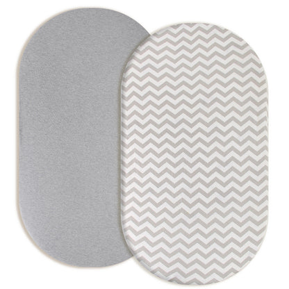 Baby Knitted Cotton Fitted Bed Sheet-2Pack