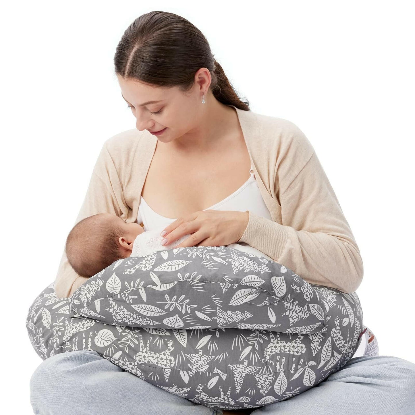 Ergonomic Breastfeeding Pillow with Machine-Washable Cover