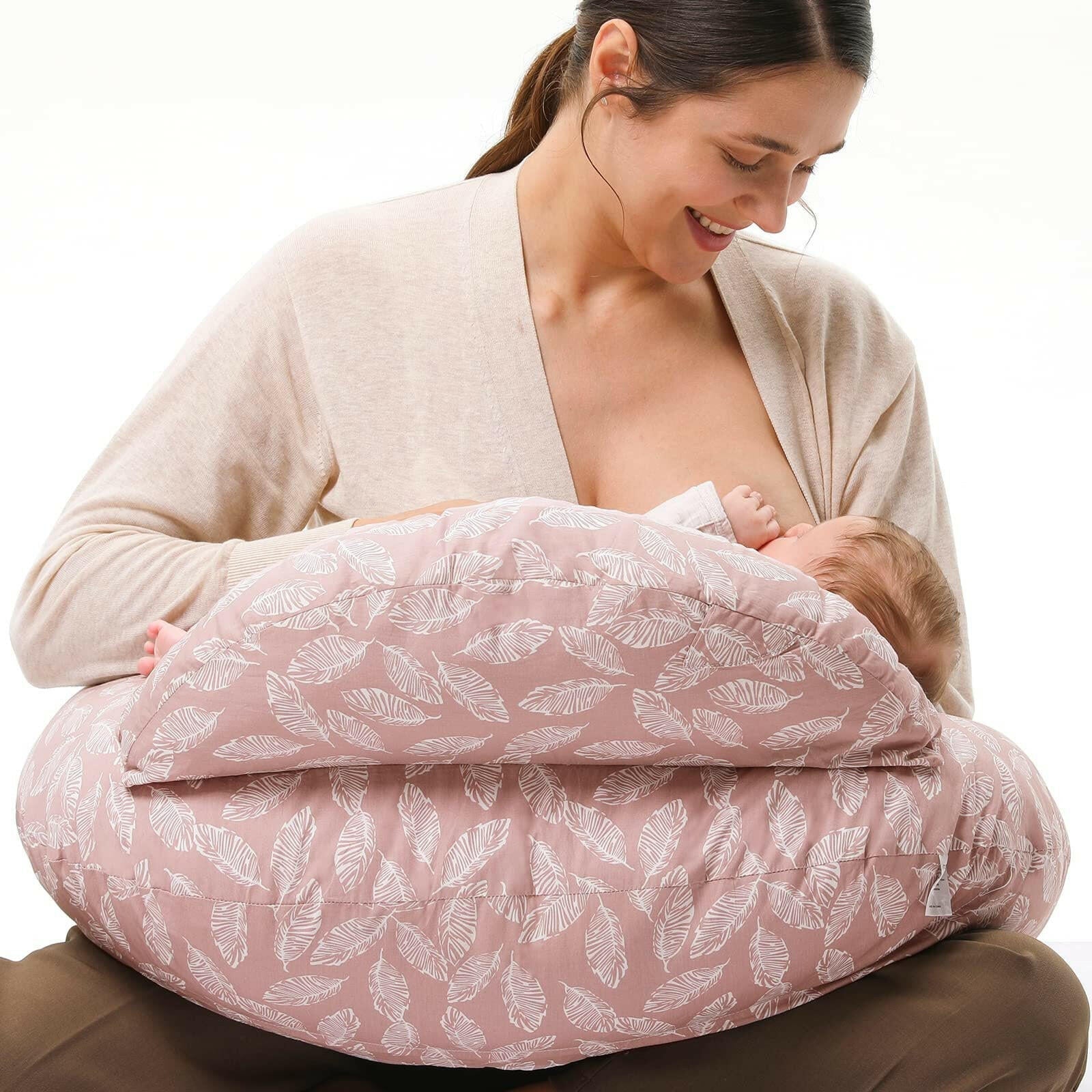 Ergonomic Breastfeeding Pillow with Machine-Washable Cover