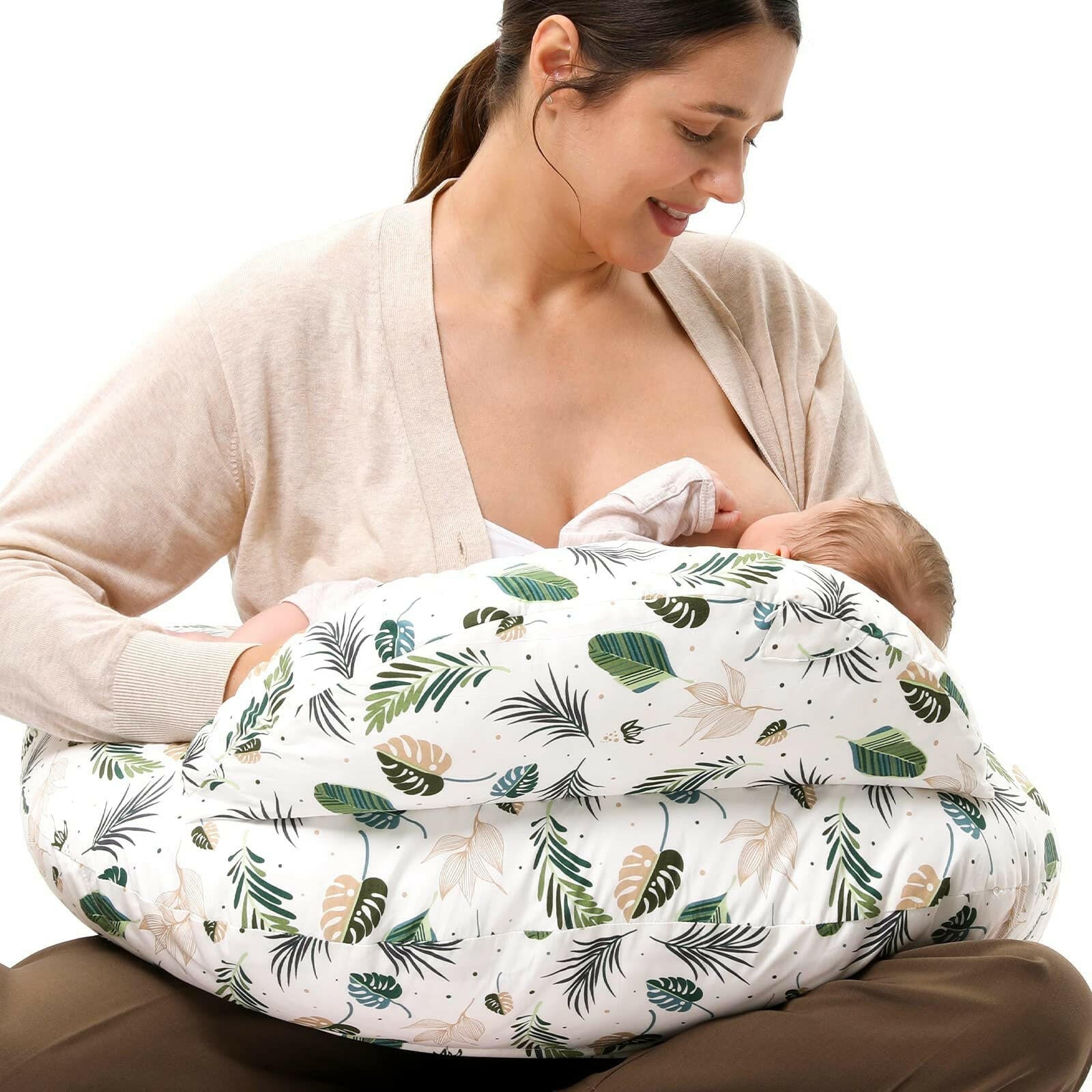 Ergonomic Breastfeeding Pillow with Machine-Washable Cover