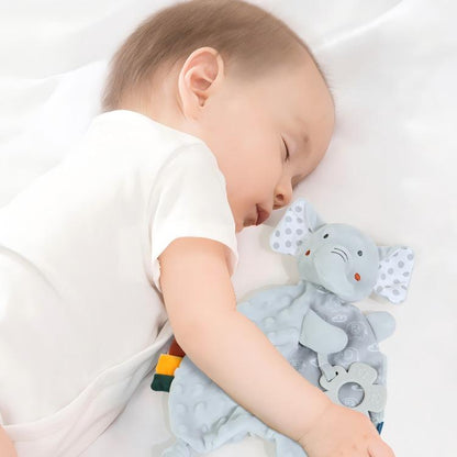 Soothing Baby Lovey – Soft Teether Comfort Blanket for 0-3Y