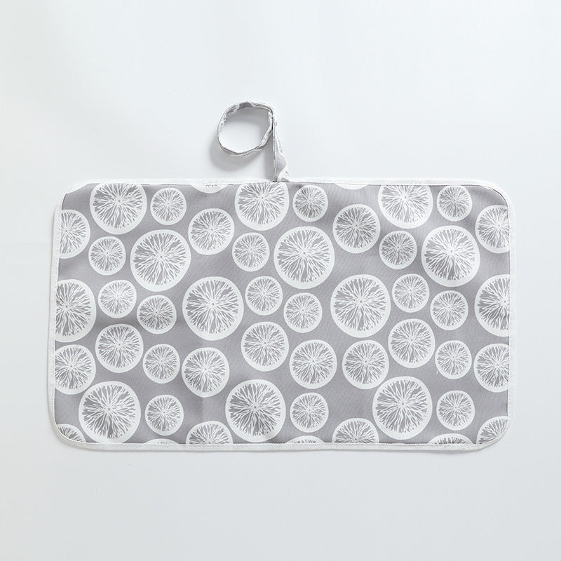 Portable Waterproof Changing Pad - Gray Wave product view