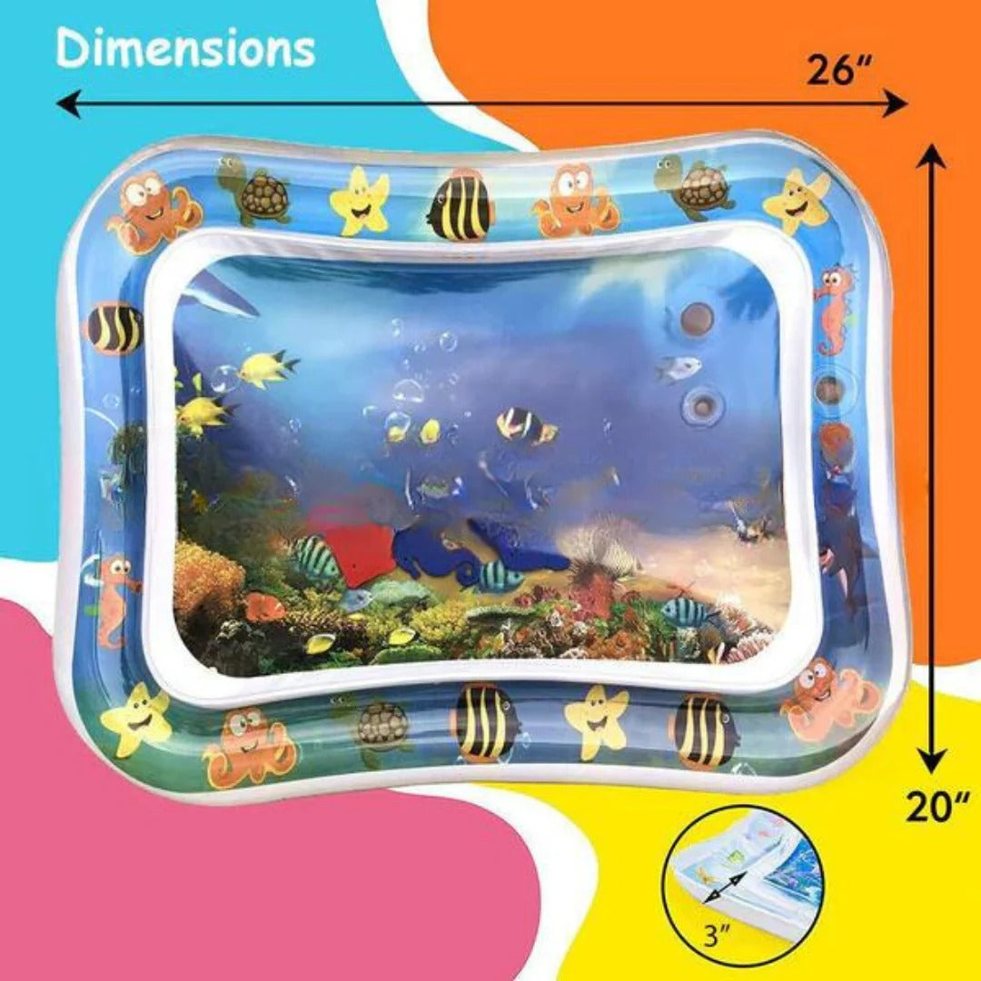 Inflatable Water Play Mat for Sensory Tummy Time Fun