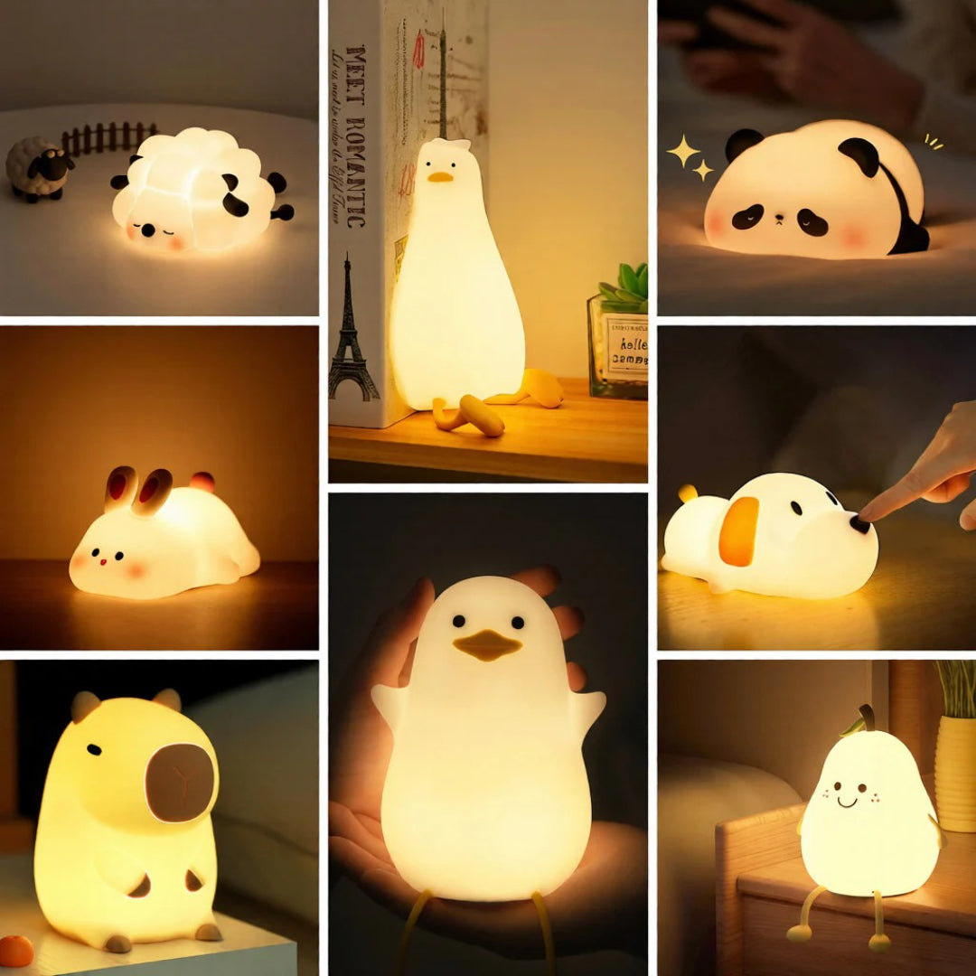 Rechargeable Silicone Night Light with Gentle Glow