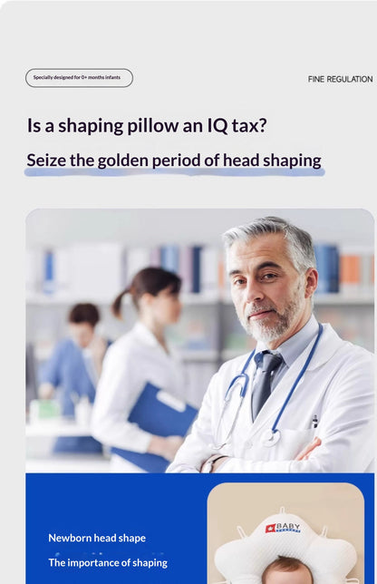 Premium Baby Sleeping Pillow - Soft Memory Foam Support for Newborns & Infants