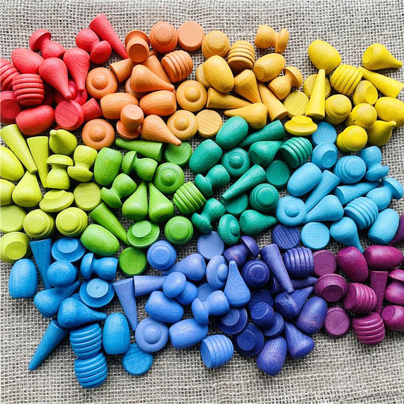 Bright Wooden Tiny Toys