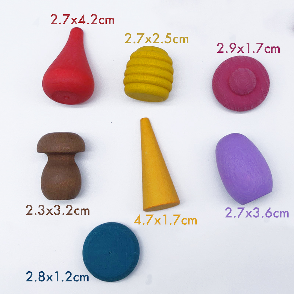 Rainbow Wooden Tiny Toys