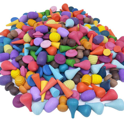 Rainbow Wooden Tiny Toys