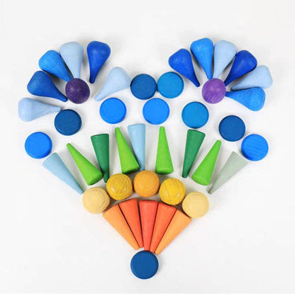 Bright Wooden Tiny Toys