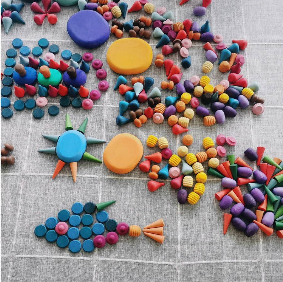 Rainbow Wooden Tiny Toys