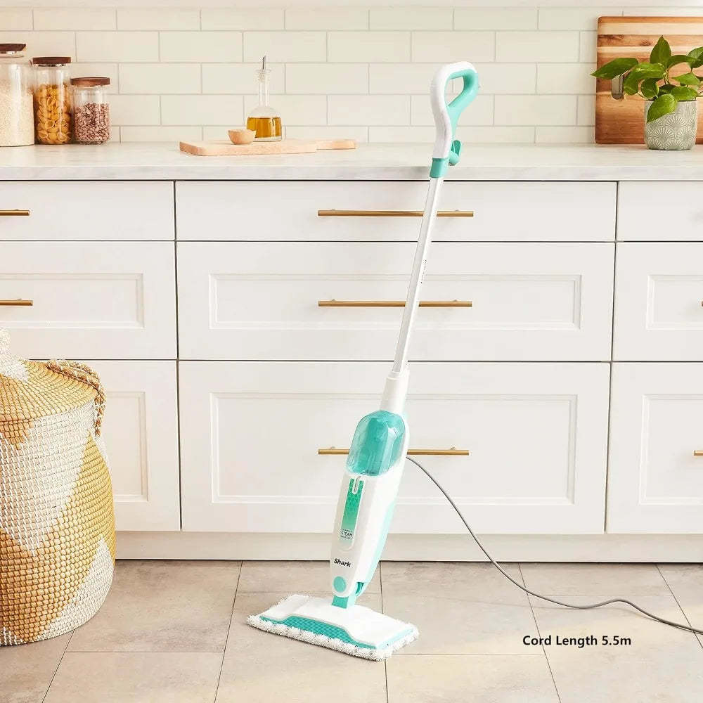 Shark Steam Mop with 2 Machine Washable Dirt Grip Pads, Removable Water Tank, Lightweight