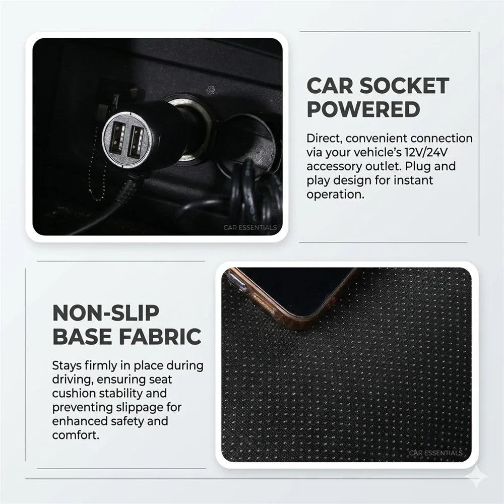Ventilated Sheet 12v Car Seat Cover Vehicle Summer Cushion Smart Auto Start/Stop Universal Cooling Car Seat Ventilation Sheet