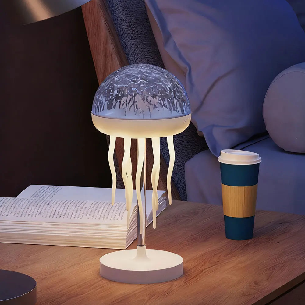 Jellyfishes Ocean Waves Projector Light With Remote USB Powered 7 Color Ripple Projector Jellyfish Night Light For Kids Bedroom