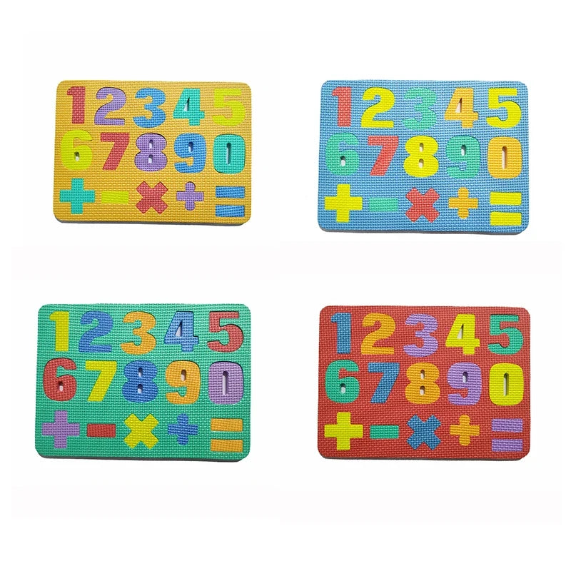 Kids Alphabetic Arithmetic Number EVA Foam 3D Puzzle Montessori Preschool Learning Educational Game DIY Toy for Children