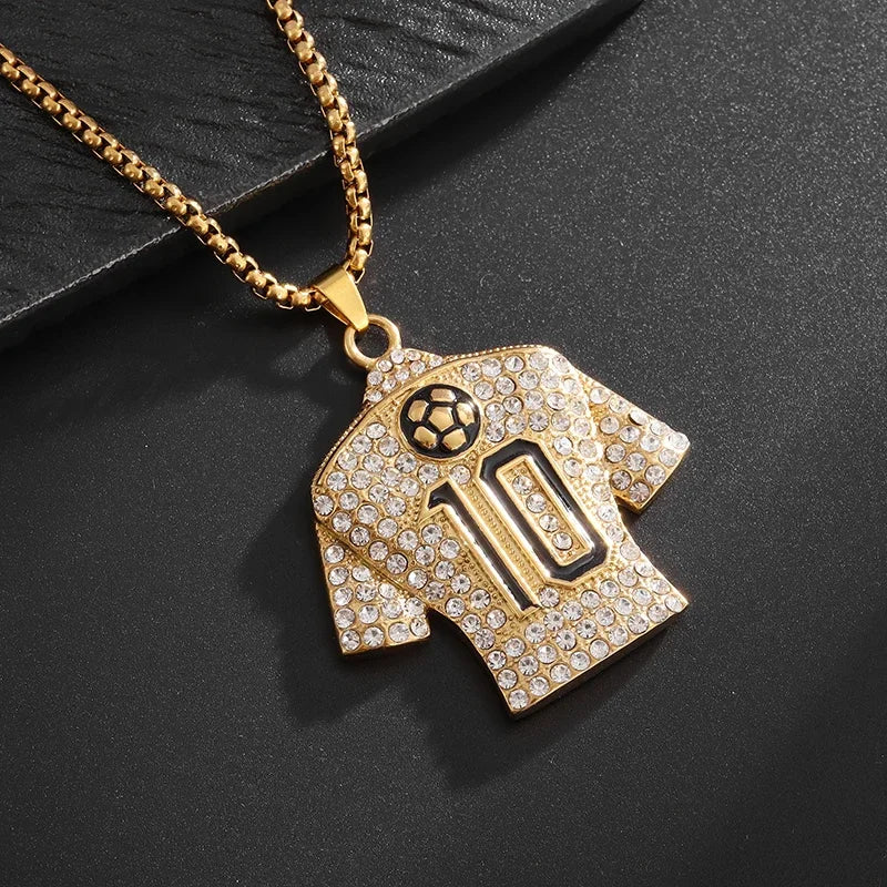 Exquisite Creative Bubble Letter Xo Inlaid White Zircon Pendant Necklace Men\\'s Fashion Casual Party Jewelry Holiday Gifts