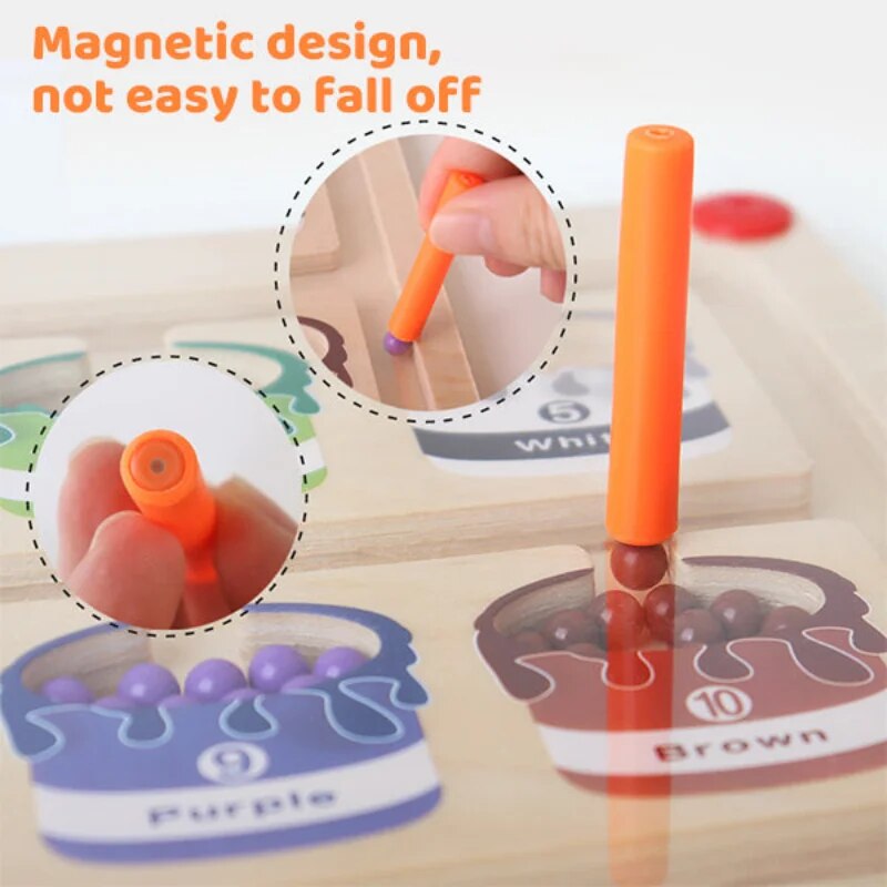Wooden Counting Maze