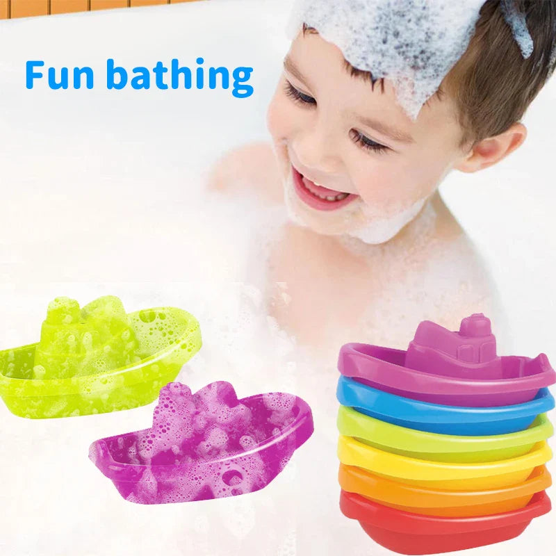 Colorful Stacking Cups - Baby Bath Toy