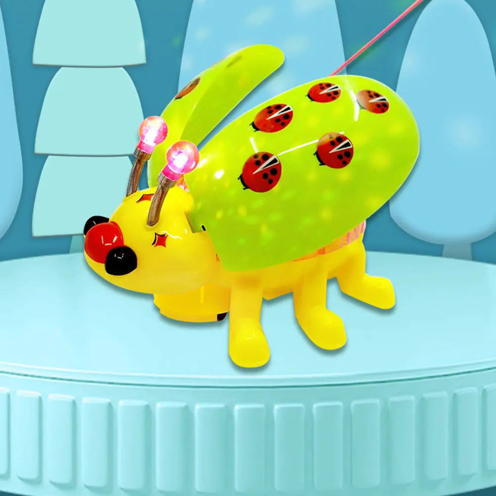 1Pcs Electric Ladybug Light Music Plaything Creative Kids Educational Plaything Portable Fun Gift Child Cognitive Social Skills