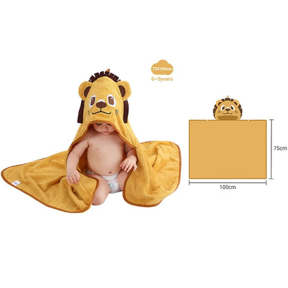 CuddleWrap™ Hooded Baby Towel – Ultra-Soft Bamboo