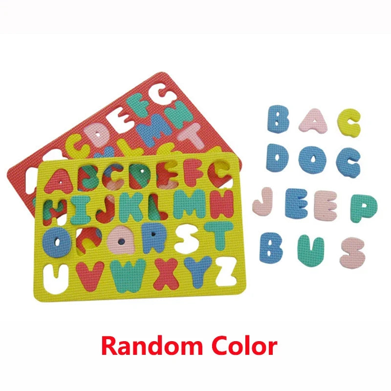 Kids Alphabetic Arithmetic Number EVA Foam 3D Puzzle Montessori Preschool Learning Educational Game DIY Toy for Children