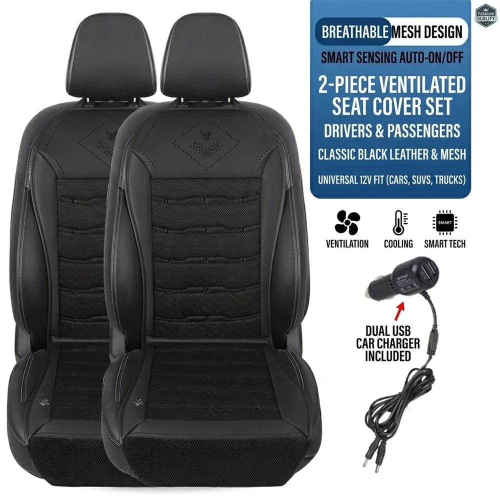 Ventilated Sheet 12v Car Seat Cover Vehicle Summer Cushion Smart Auto Start/Stop Universal Cooling Car Seat Ventilation Sheet