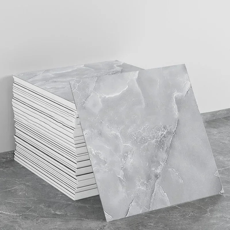 Marble Peel and Stick Backsplash Waterproof Washroom Wall Panels, Peel and Stick Tile, PVC Wall Panels for Kitchen