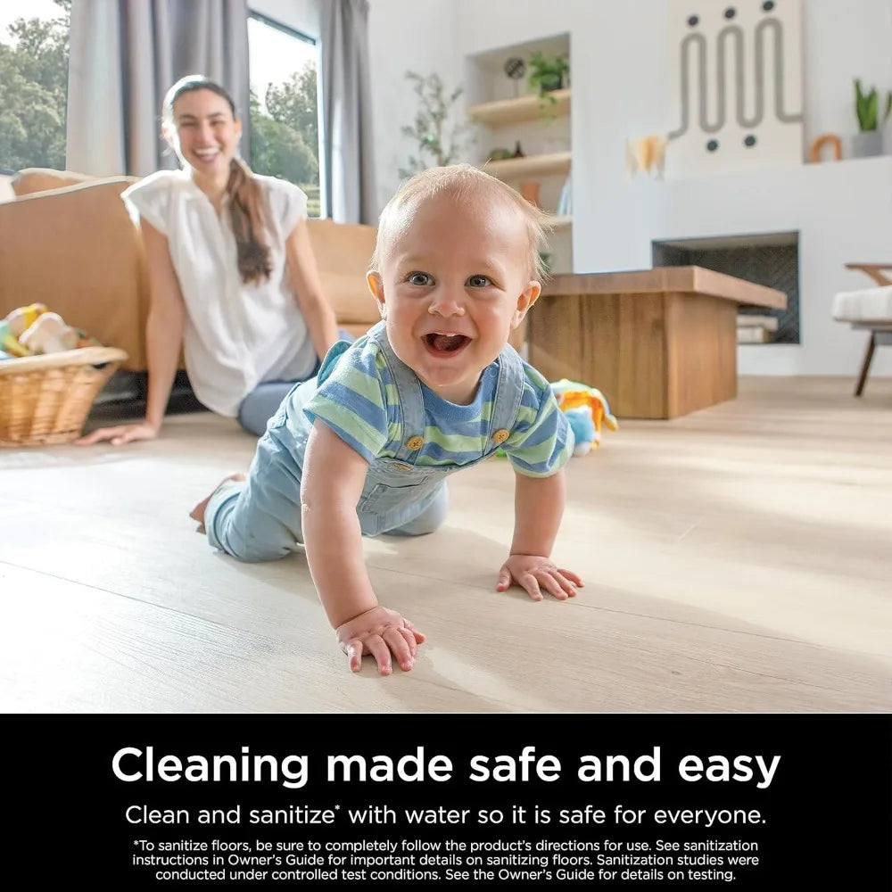 Shark Steam Mop with 2 Machine Washable Dirt Grip Pads, Removable Water Tank, Lightweight