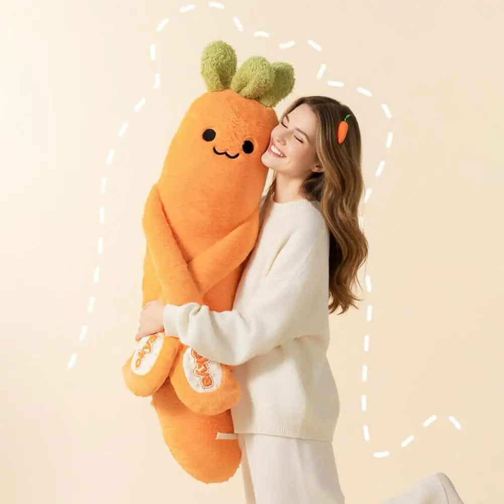 Cute Mango King Plush Toy Pillow Sleeping Aid Soft Long Carrot Female Companion Leg Clasping Hugging Pillow Nap Sleeping Toys