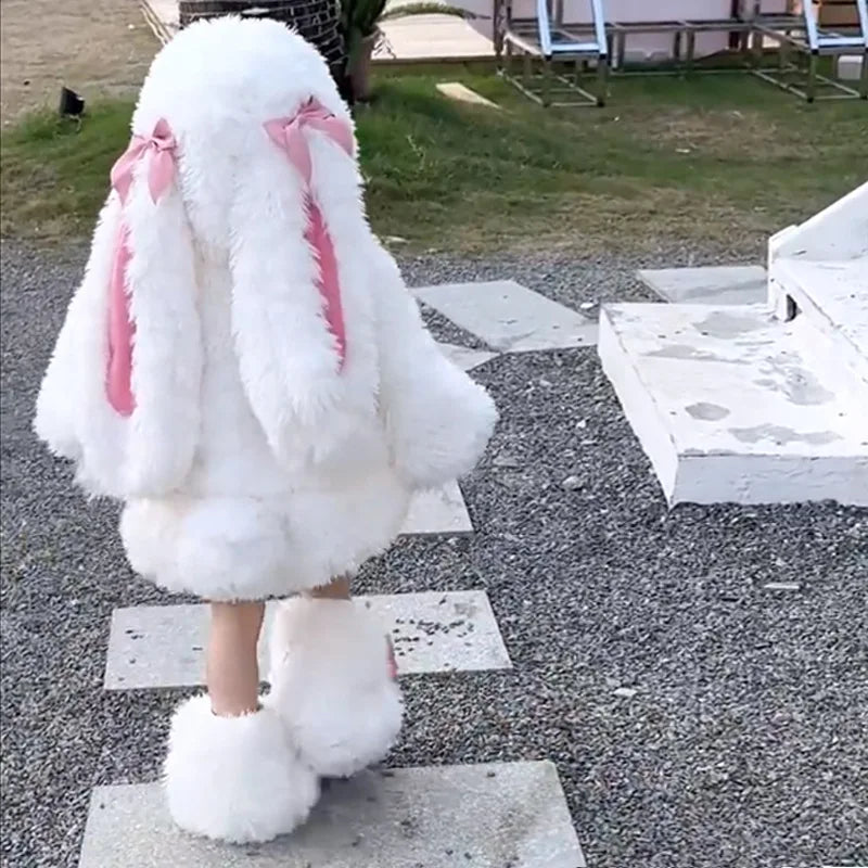 Plush Rabbit Suit - Set (hat,jacket,shorts,shoes) 110cm product view