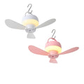 Silent Operation Ceiling Fan Light USB Rechargeable Energy Saving Hanging Fan Light with Remote Control Intelligent Ceiling Lamp