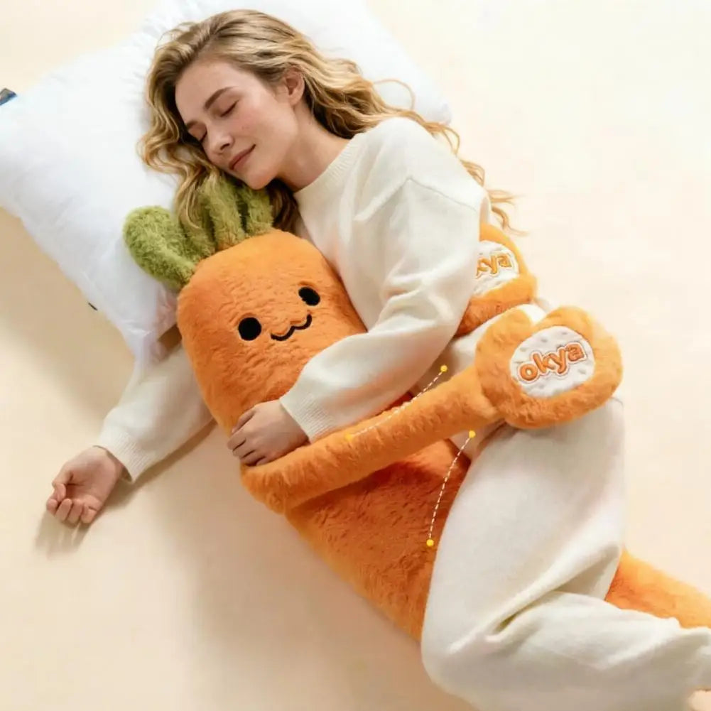 Cute Mango King Plush Toy Pillow Sleeping Aid Soft Long Carrot Female Companion Leg Clasping Hugging Pillow Nap Sleeping Toys