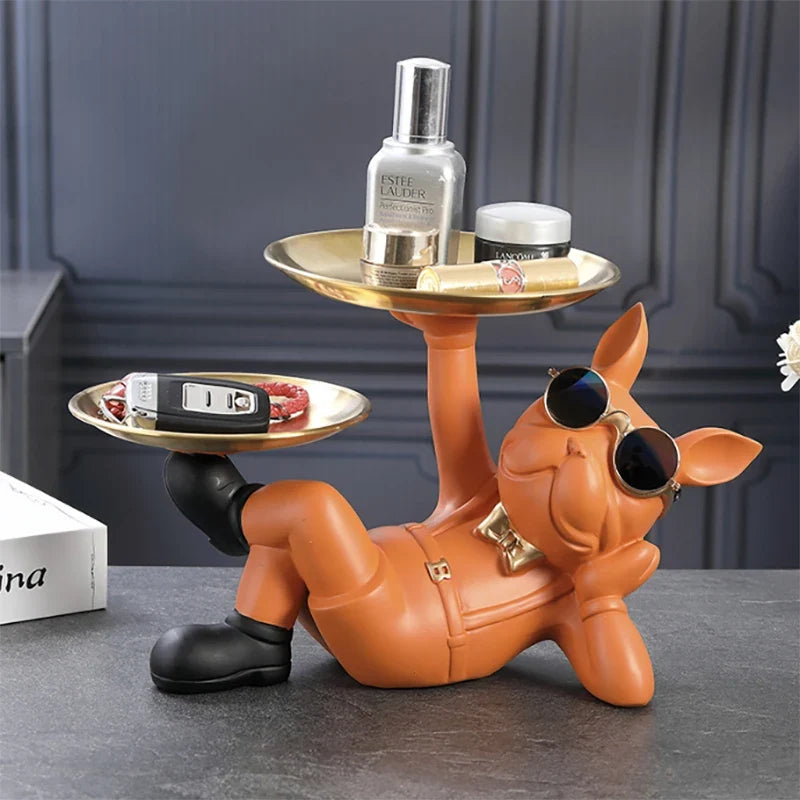 Animal Figurines Cool Dog Statue Sculpture - D product view