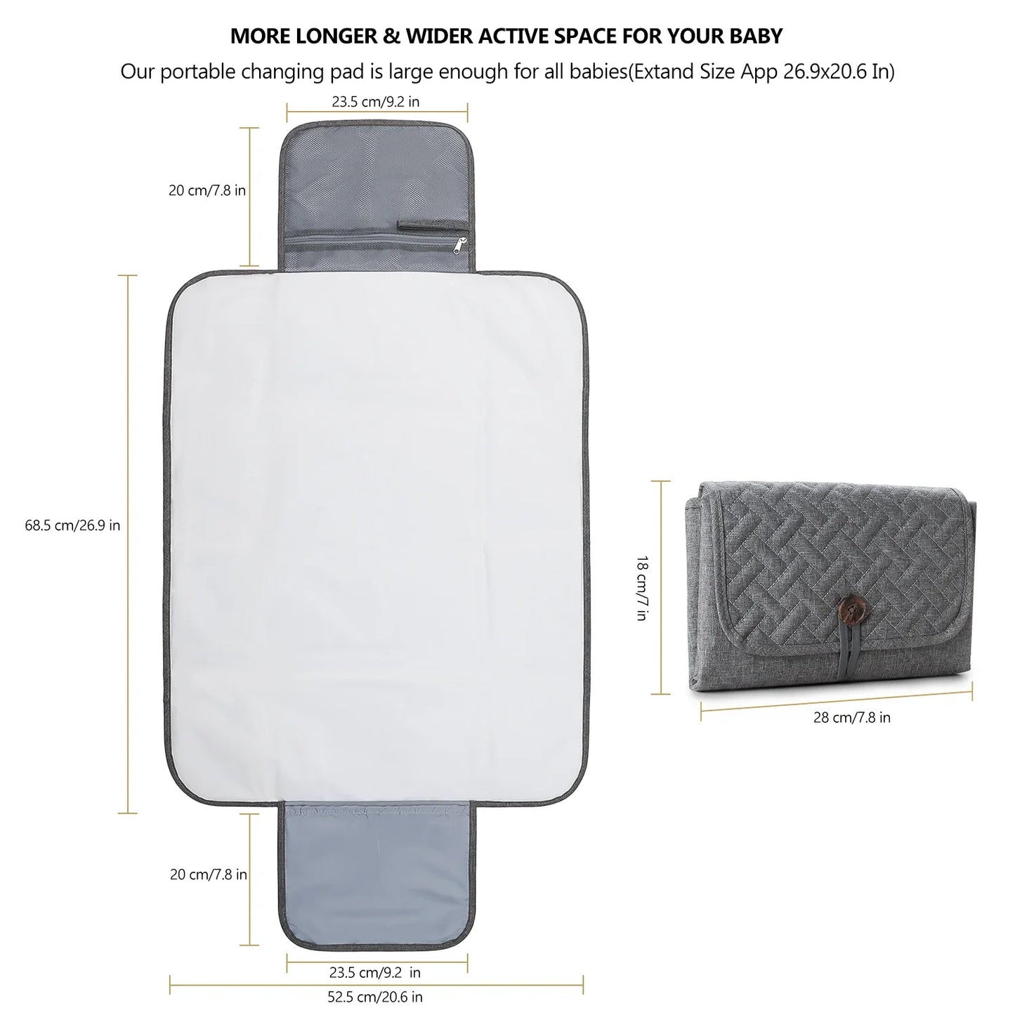 TravelMate™  Foldable Changing Pad – Waterproof & Portable