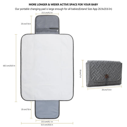 TravelMate™  Foldable Changing Pad – Waterproof & Portable