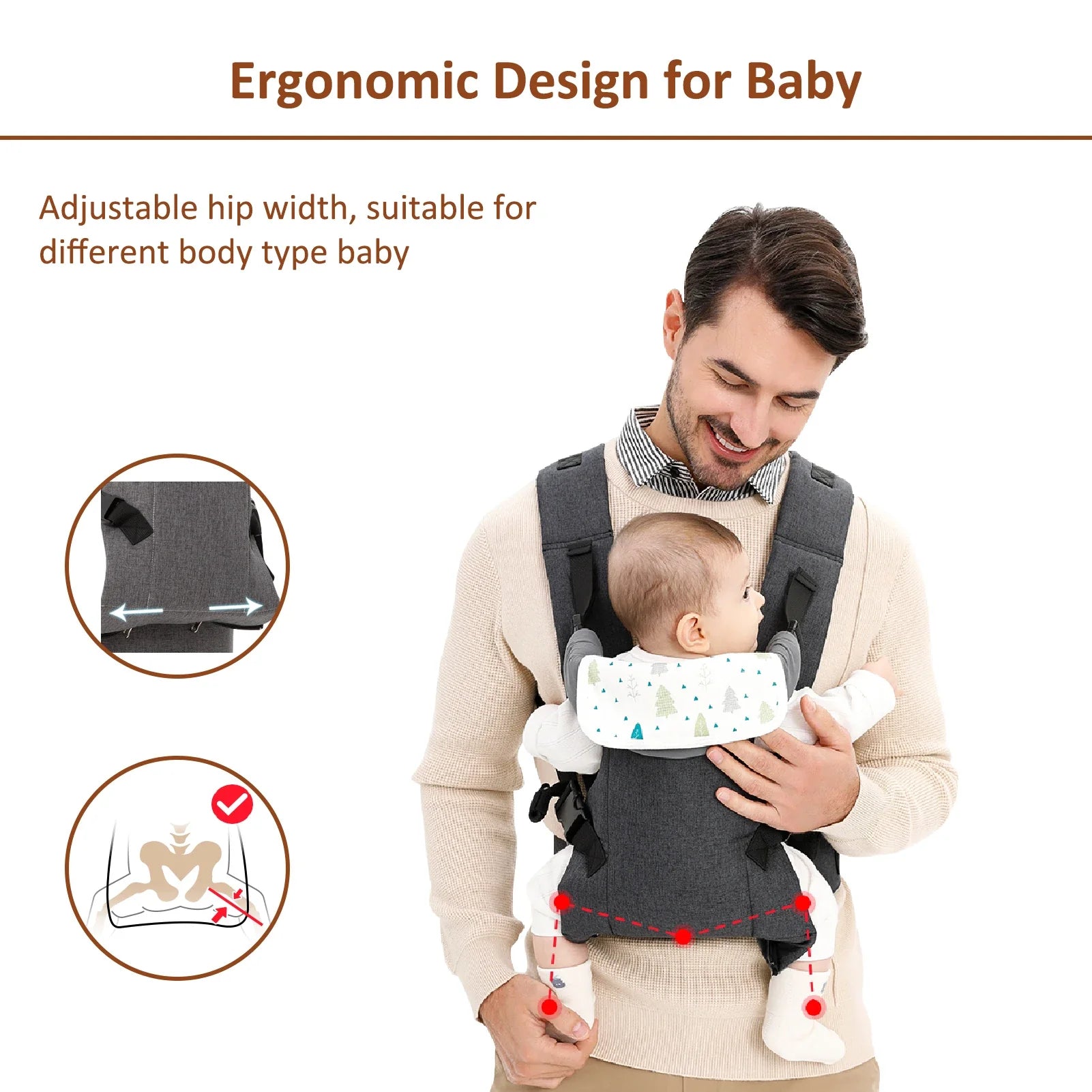 CuddleCloud™ 4-in-1 Baby Carrier