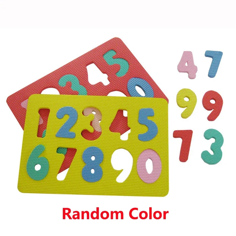 Kids Alphabetic Arithmetic Number EVA Foam 3D Puzzle Montessori Preschool Learning Educational Game DIY Toy for Children