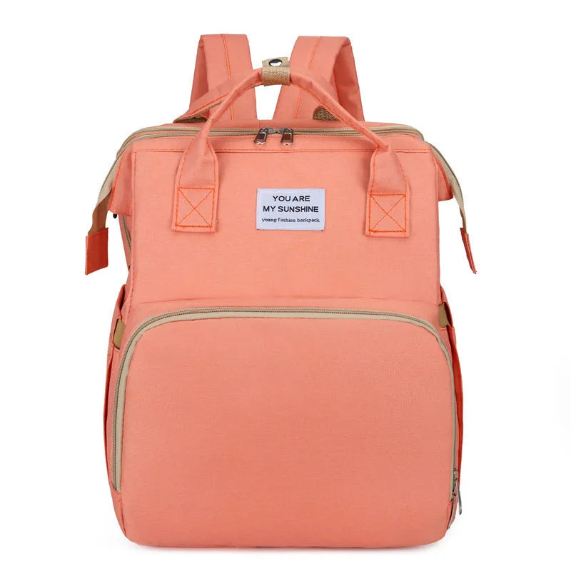 NestEase™ 3‑in‑1 Diaper Bag & Portable Rest Station