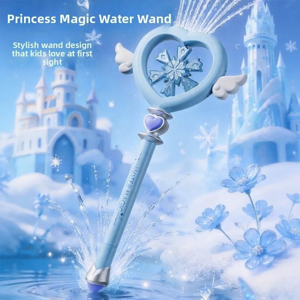 Water Park Toy 7-Hole Water Wand Love Shaped Splashing Spray Water Play Stick Handheld Pull Type Water Toys Water Play
