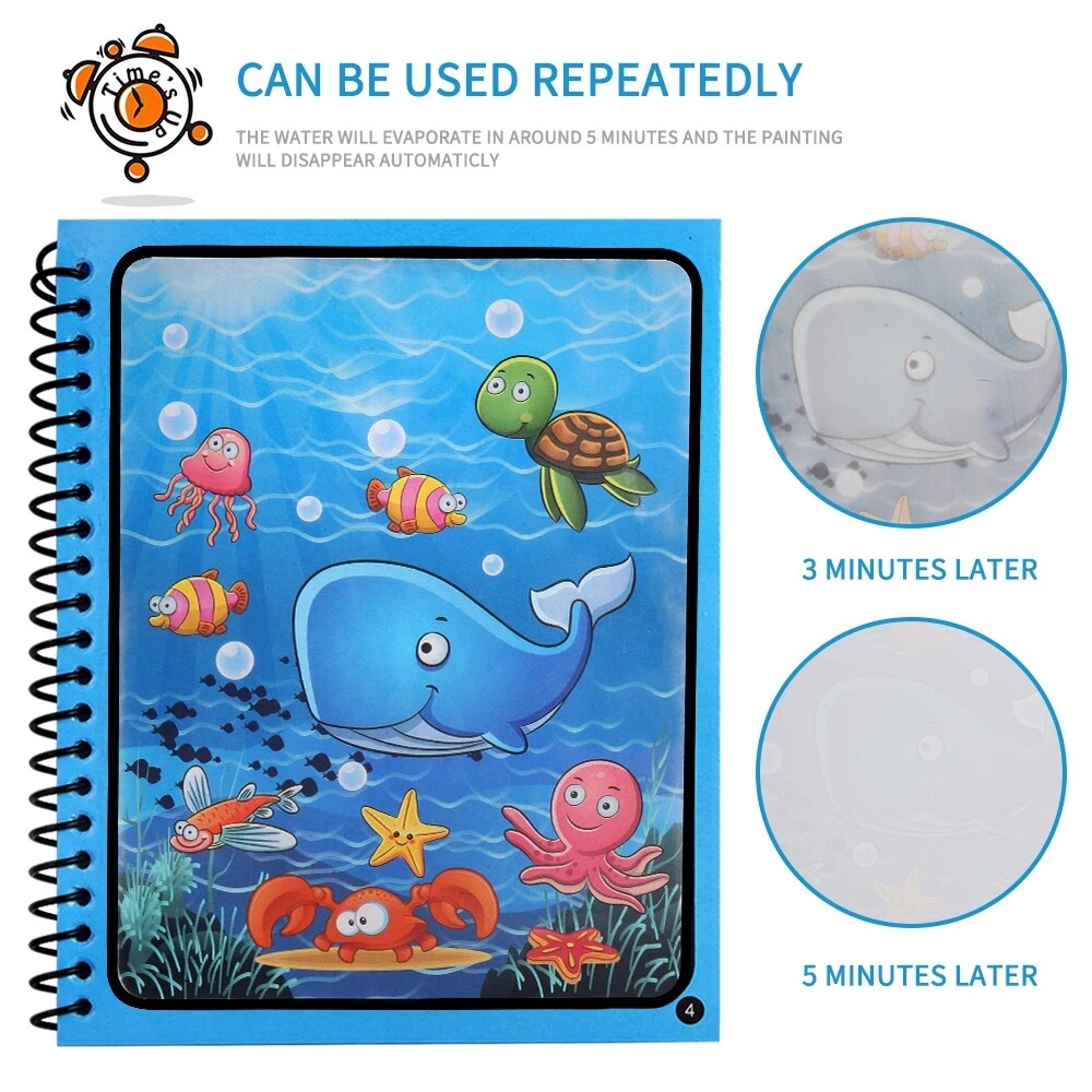 Aqua Doodle Water Coloring Book