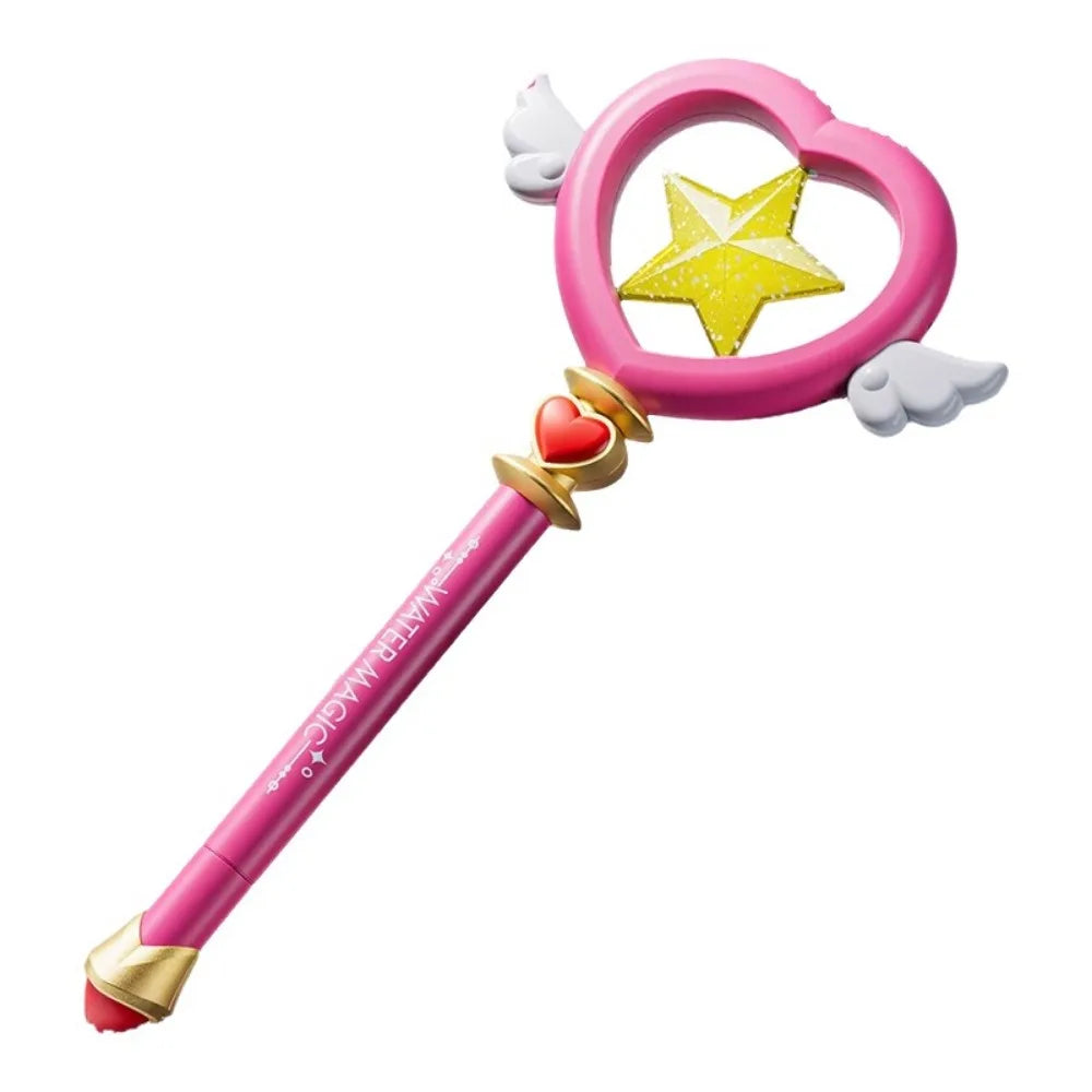 Water Park Toy 7-Hole Water Wand Love Shaped Splashing Spray Water Play Stick Handheld Pull Type Water Toys Water Play